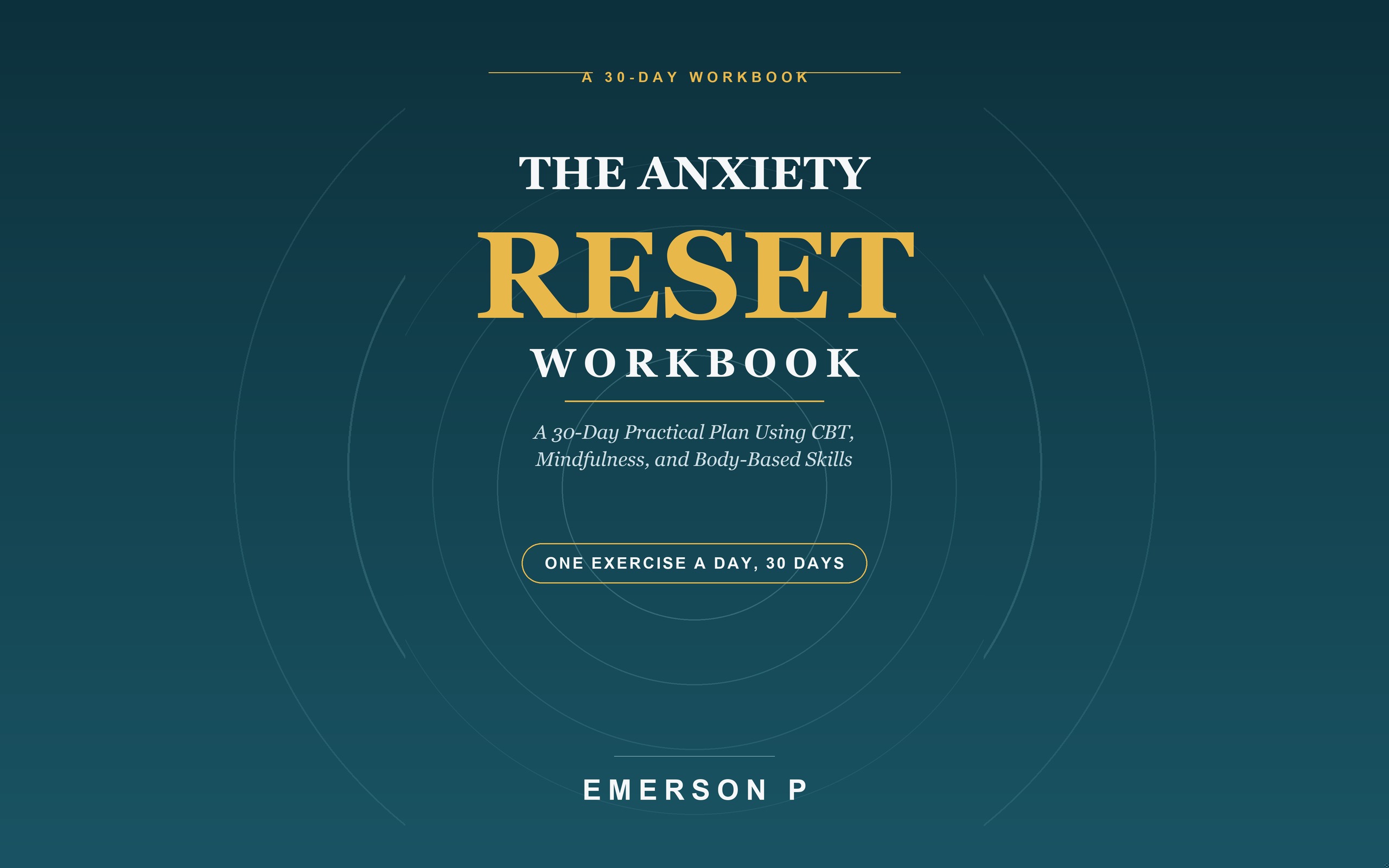 The Anxiety Reset Workbook book cover